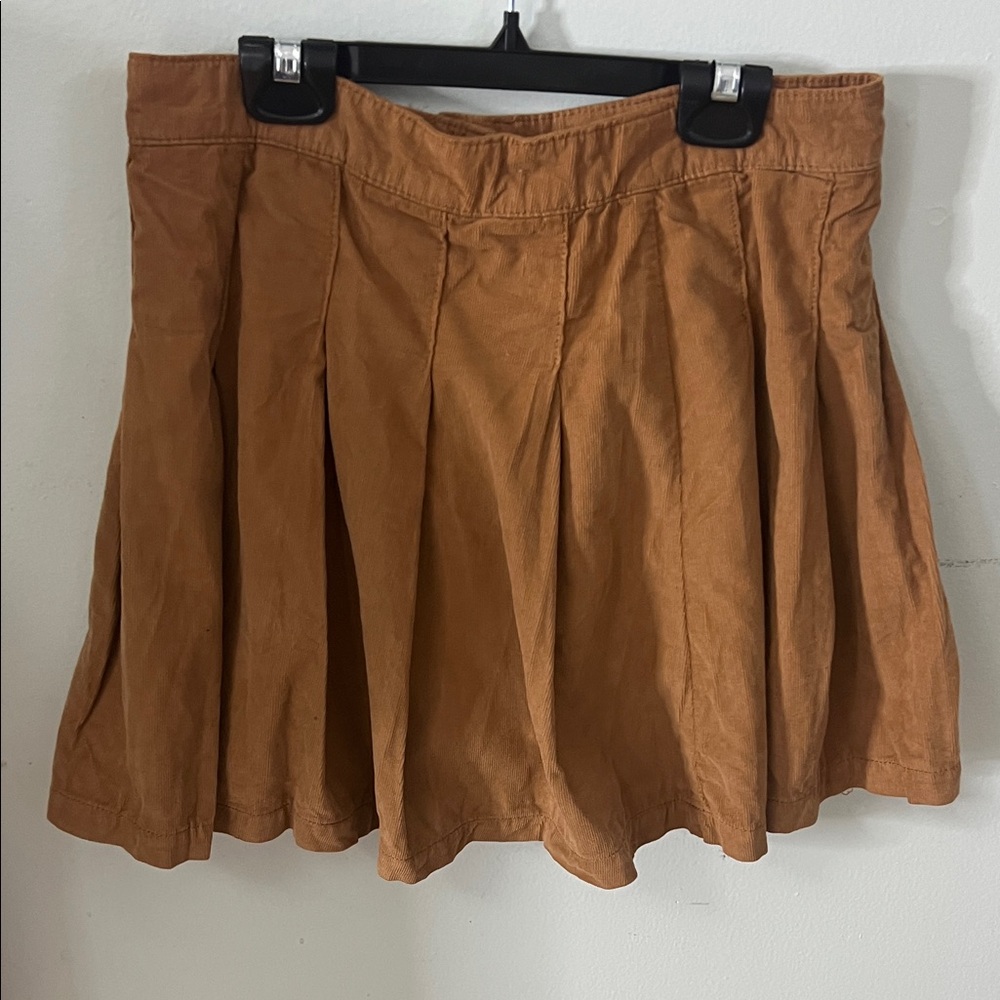 American Eagle Outfitters pleated corduary schoolgirl 100% Cotton Skirt Size 8
